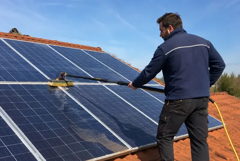 Nettoyage et entretien de panneaux solaires à Nomain
